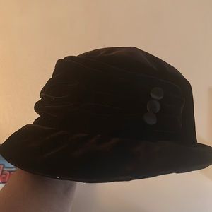 Betmar New York Brown Velvet Bucket hat